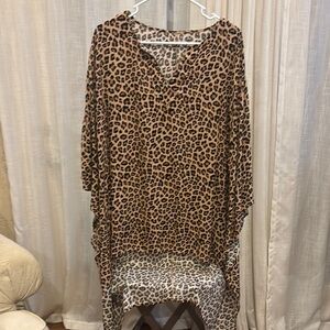 Source Unknown Leopard Print Tunic